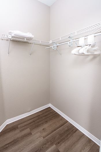 a walk in closet at Missions at Chino Hills, Chino Hills California
